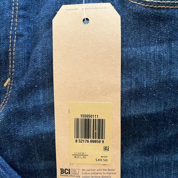 Levi's Women's Dark Blue Straight Leg Jeans - Picture 4 of 5